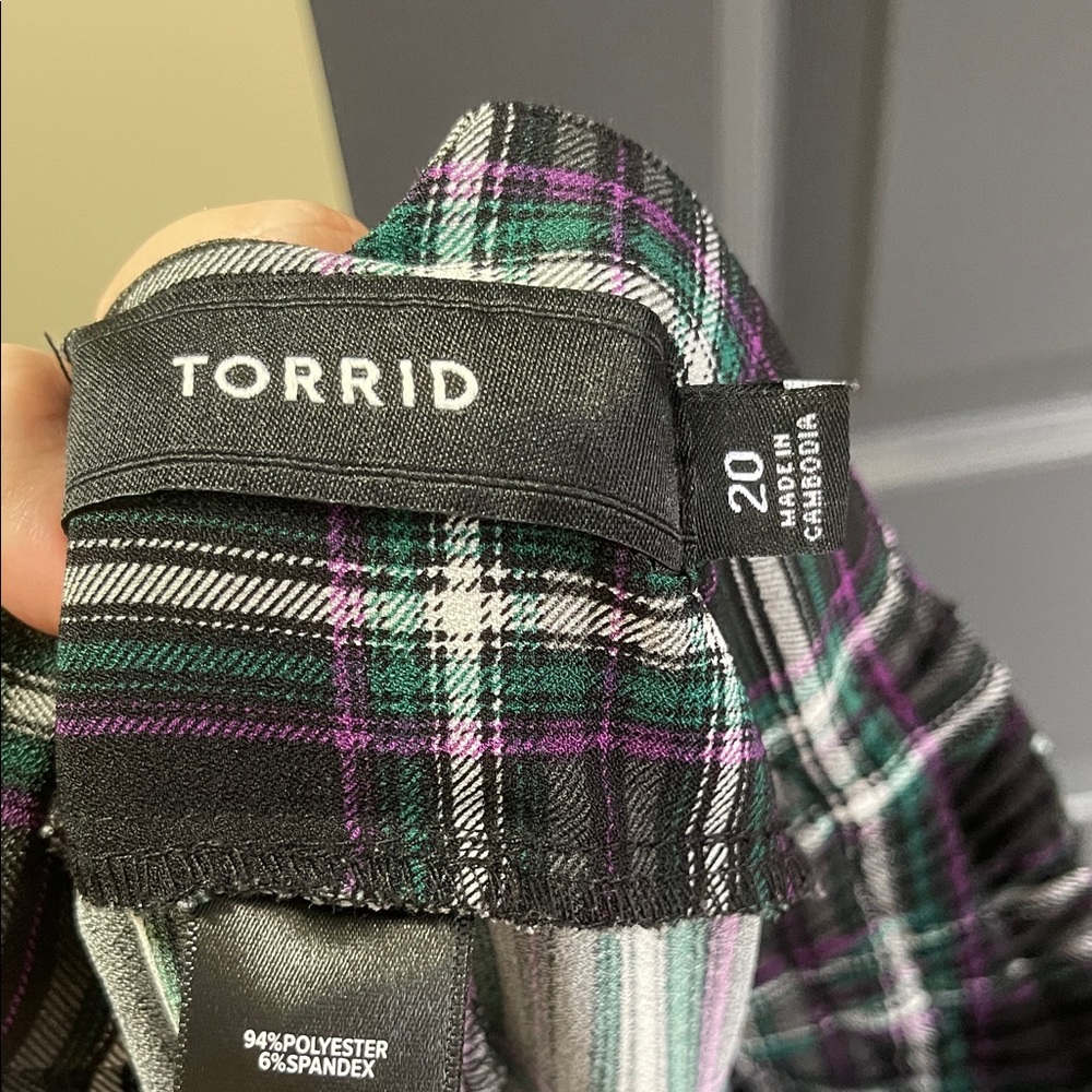 Torrid Black Plaid Pants - Picture 10 of 10